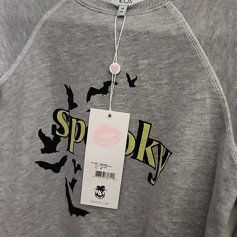 Wildfox kids Spooky Sommers Sweatshirt Sz M 7/8 - Picture 7 of 7